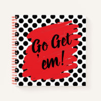 Motivation Red Daub and Black Dots Modern