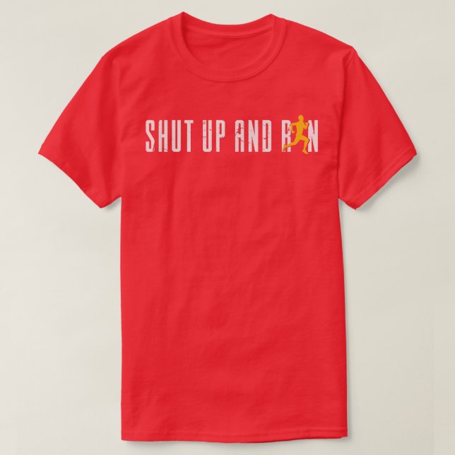 Motivation Running Runner Funny Don'T Cry Run 1115 T-Shirt (Design Front)