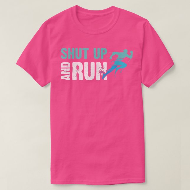 Motivation Running Runner Funny Don'T Cry Run  T-Shirt (Design Front)