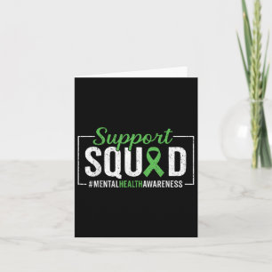 Motivation Support Squad Mental Health Awareness  Card