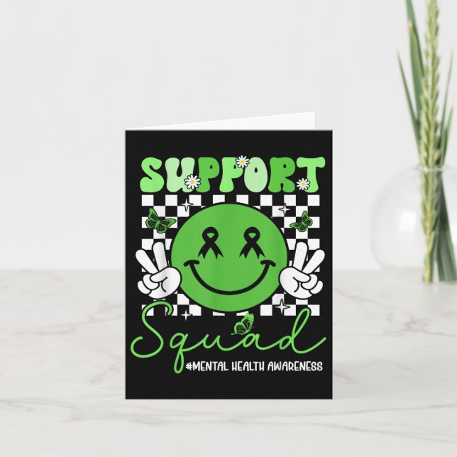 Motivation Support Squad Mental Health Awareness M Card (Front)