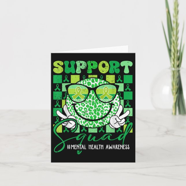 Motivation Support Squad Mental Health Awareness M Card (Front)