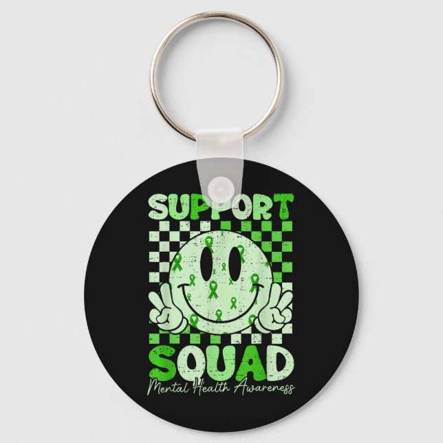 Motivation Support Squad Mental Health Awareness M Key Ring (Front)