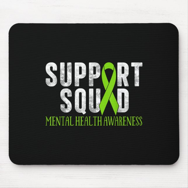 Motivation Support Squad Mental Health Awareness M Mouse Pad (Front)
