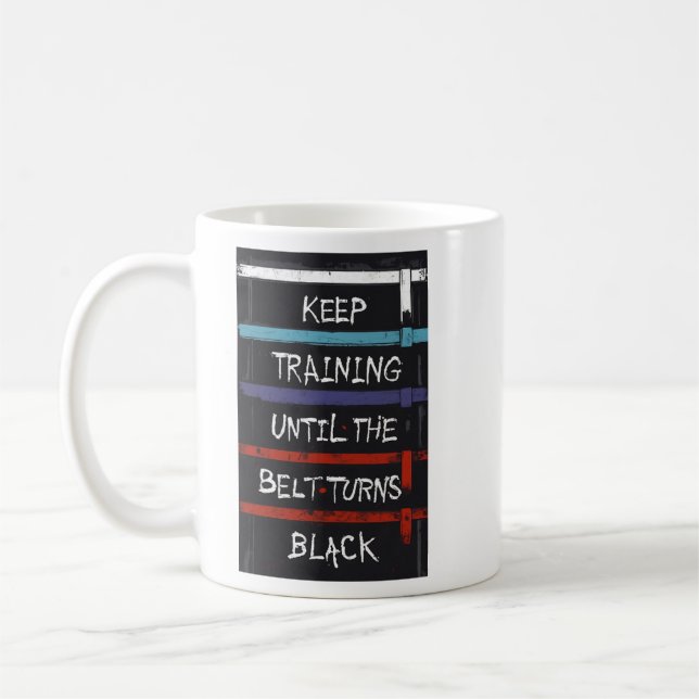 Motivation t-shirt coffee mug (Left)