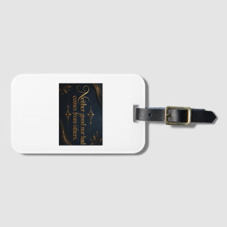 motivation that changes your life luggage tag