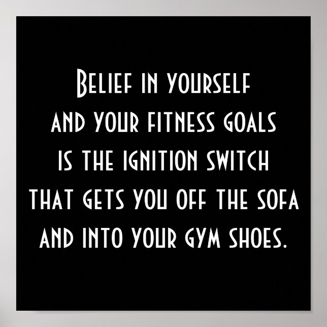 Motivation to Exercise Poster (Front)