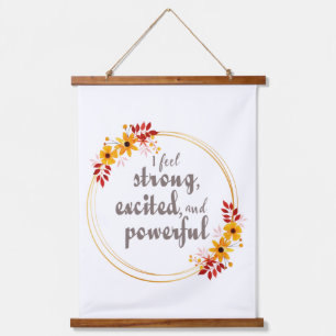 motivational affirmations for life acceptance hanging tapestry