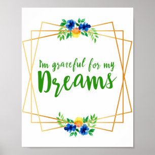 motivational affirmations for life and self love poster