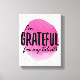 motivational affirmations for self acceptance canvas print