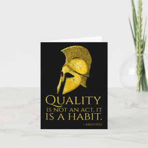 Motivational Ancient Greek Philosophy - Aristotle  Card