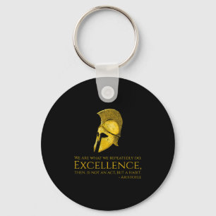 Motivational Ancient Greek Philosophy - Aristotle  Key Ring