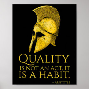 Motivational Ancient Greek Philosophy - Aristotle Poster