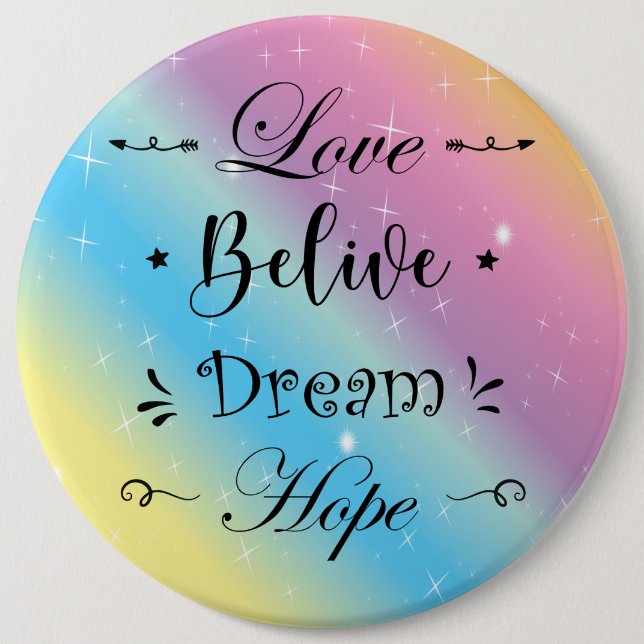 Motivational and Colorful  6 Cm Round Badge (Front)
