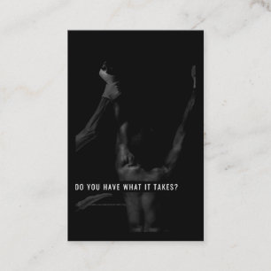 Motivational and inspiration trainer's card black