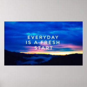 Motivational and inspirational quotes - Everyday i Poster