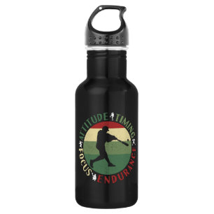 Motivational Baseball Mindset - Team Values 532 Ml Water Bottle
