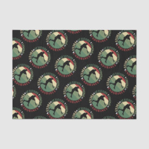 Motivational Baseball Team Values Tissue Paper