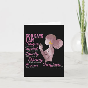Motivational Bible Verses For African American Wom Card