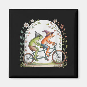 Motivational Bicycle Frog Tandem Cycling Magnet
