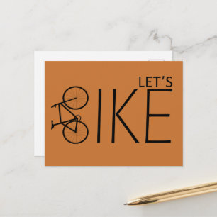 Motivational Bicycle Rider Quote - Funny Cycling  Holiday Postcard