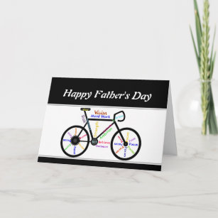 Motivational Bike, Bicycle, Cycling Father's Day Card