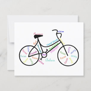 Motivational Bike, Bicycle, Cycling, Sport, Hobby Card
