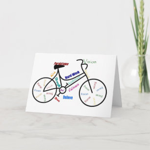 Motivational Bike, Bicycle, Cycling, Sport, Hobby Card