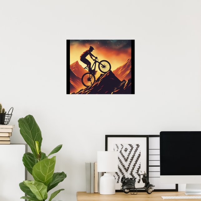 Motivational Bike, Bicycle, Cycling, Sport, Hobby Poster (Home Office)