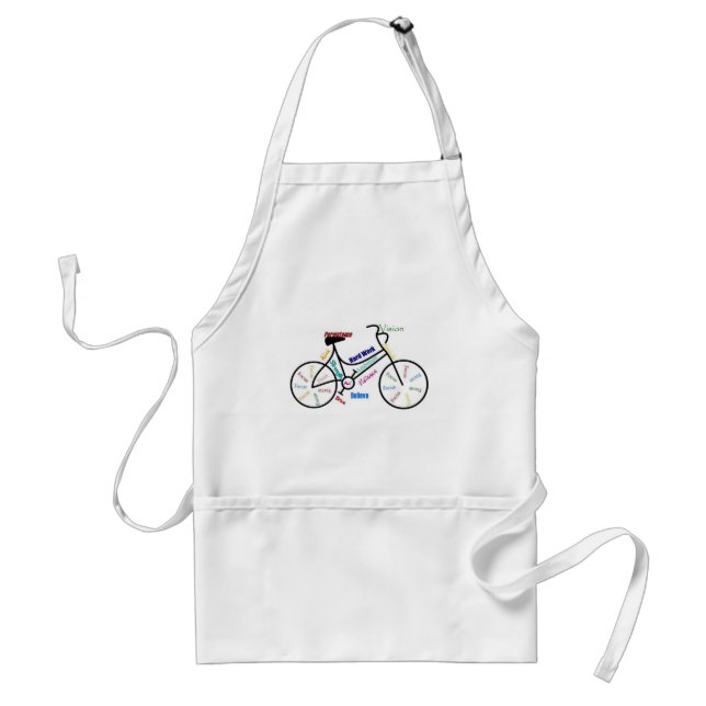 Motivational Bike, Bicycle, Cycling, Sport, Hobby Standard Apron (Front)