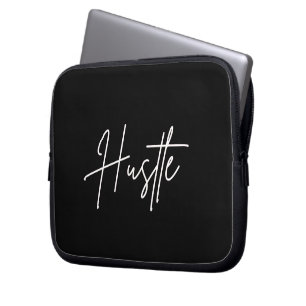 Motivational Black and White Laptop Case