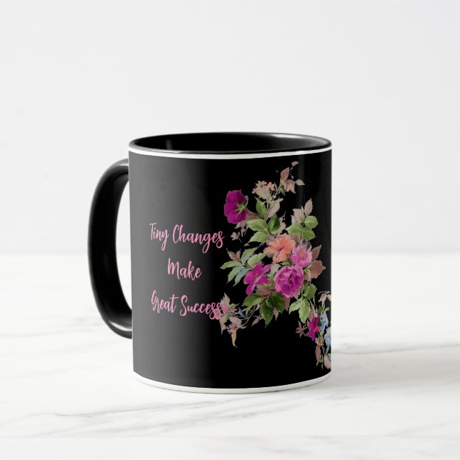 Motivational Black Mug (Front Left)