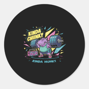 Motivational Bodybuilding & Weightlifting Appa Classic Round Sticker