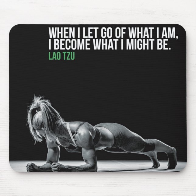Motivational Bodybuilding Gym Mouse Pad (Front)