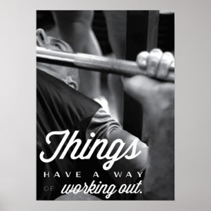 Motivational Bodybuilding Gym Poster