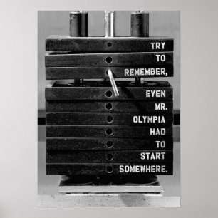 Motivational Bodybuilding Gym Poster