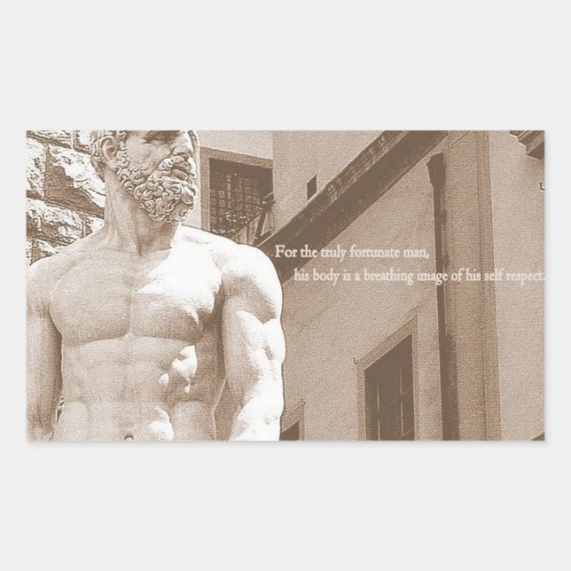 Motivational Bodybuilding Gym Rectangular Sticker (Front)