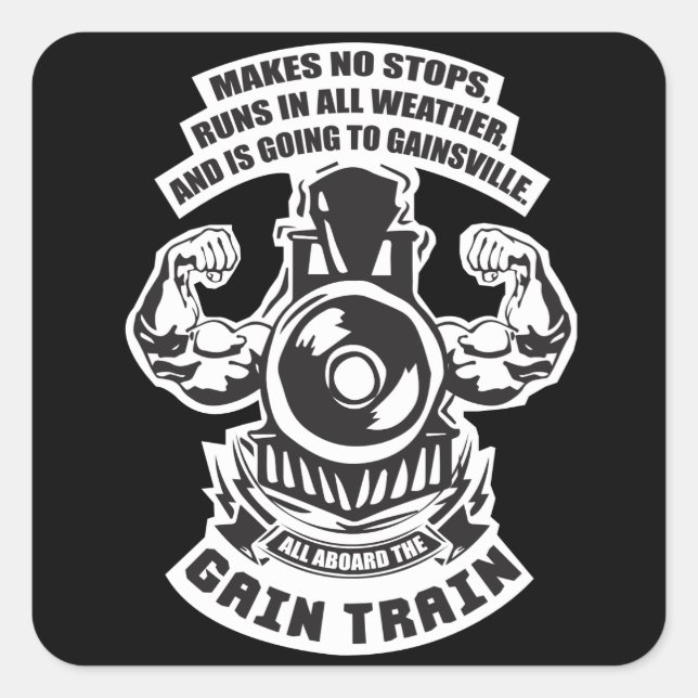 Motivational Bodybuilding Gym Sticker (Front)