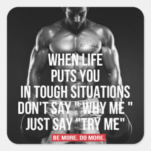 Motivational Bodybuilding Gym Sticker