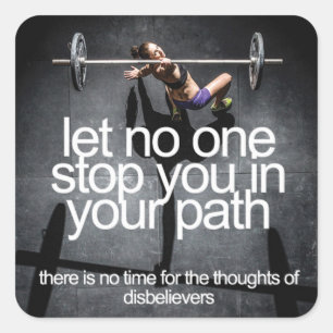 Motivational Bodybuilding Gym Sticker