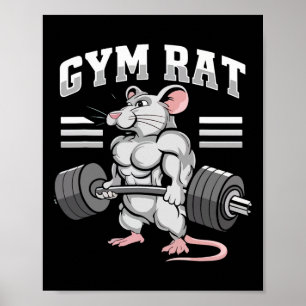 Motivational Bodybuilding Weightlifting Apparel Gy Poster