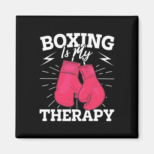 Motivational Boxing Design For Pionate Fighters  Magnet (Front)