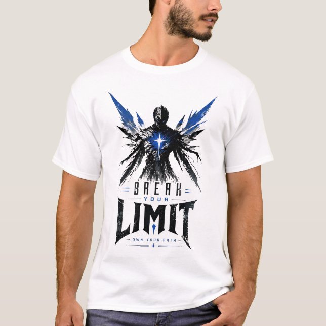 Motivational Break Your Limit Graphic T-Shirt (Front)