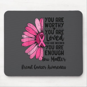 Motivational Breast Cancer Awareness Sunflower Nk  Mouse Pad