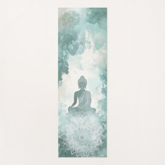 Motivational Buddha Yoga Mat for Stress Relief