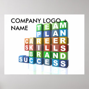 Motivational business buzzwords poster