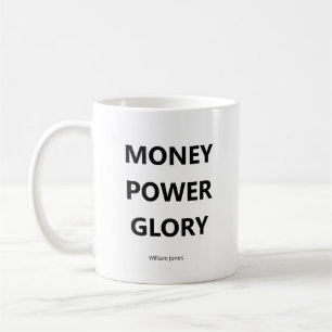 Motivational Business Quote Black and White Coffee Mug