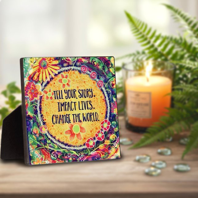 Motivational Change the World Quote Inspirivity Plaque (Creator Uploaded)