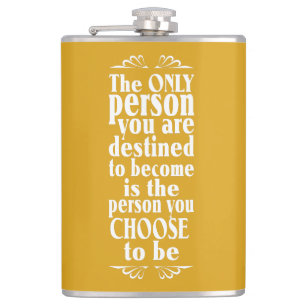 Motivational CHOICE custom colour flask