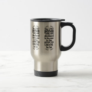 Motivational CHOICE custom colour mugs